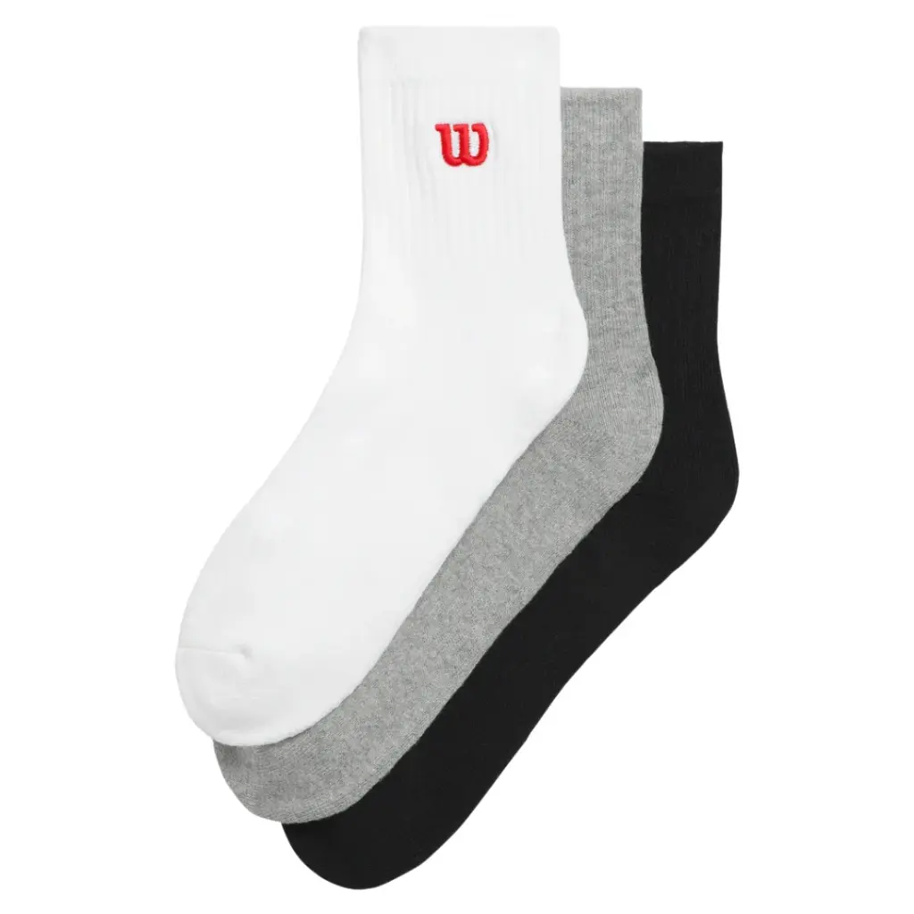 CHAUSSETTES WILSON QUARTER LENGHT (43-46, MULTICOLORE)