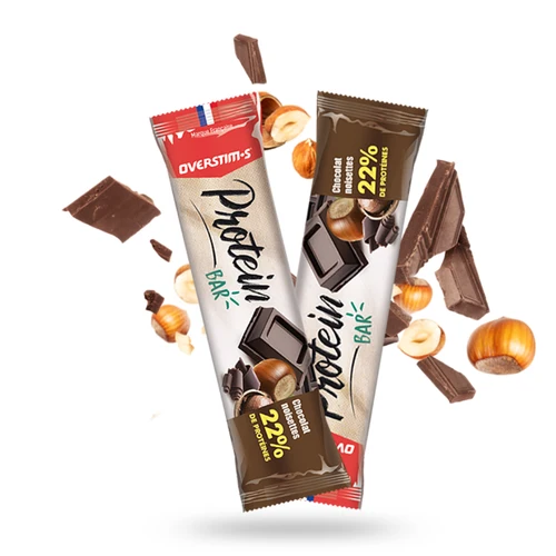 Barre protéinée Overstim x1 Chocolat/Noisette