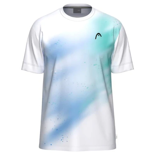 T SHIRT HEAD TOPSPIN 2026 (S, BLANC/VERT)