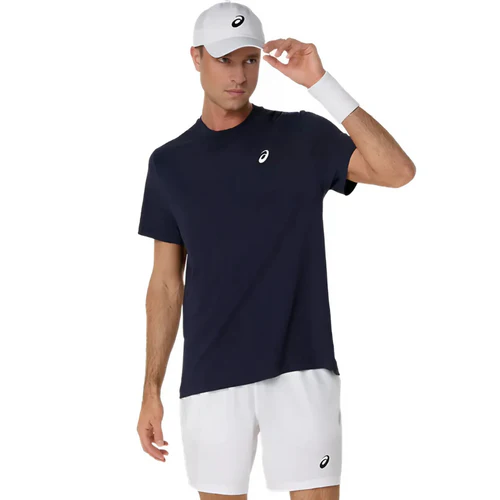 T Shirt Asics Court Bleu Marine (S)