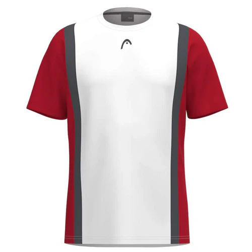 T Shirt Head Club Tech 25 Blanc/Rouge