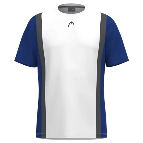 T Shirt Head Club Tech 25 Blanc/Bleu Marine (M)