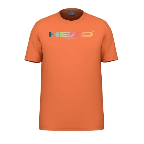 T Shirt Head Rainbow Orange