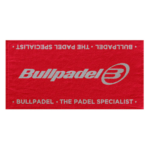 Serviette Bullpadel "The Padel Specialist" 100X50 Cm Rouge