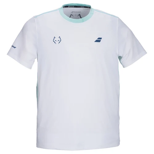 T Shirt Babolat Crew Neck Tee Lebron Blanc/Bleu (M)