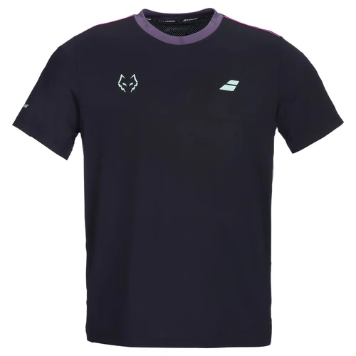 T Shirt Babolat Crew Neck Tee Lebron Noir/Rose